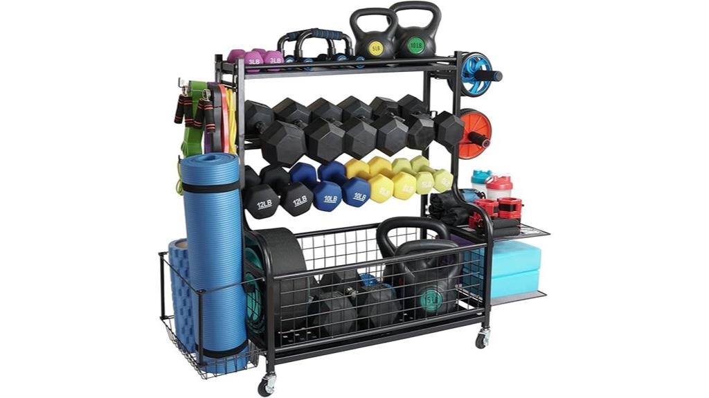 heavy duty dumbbell storage rack