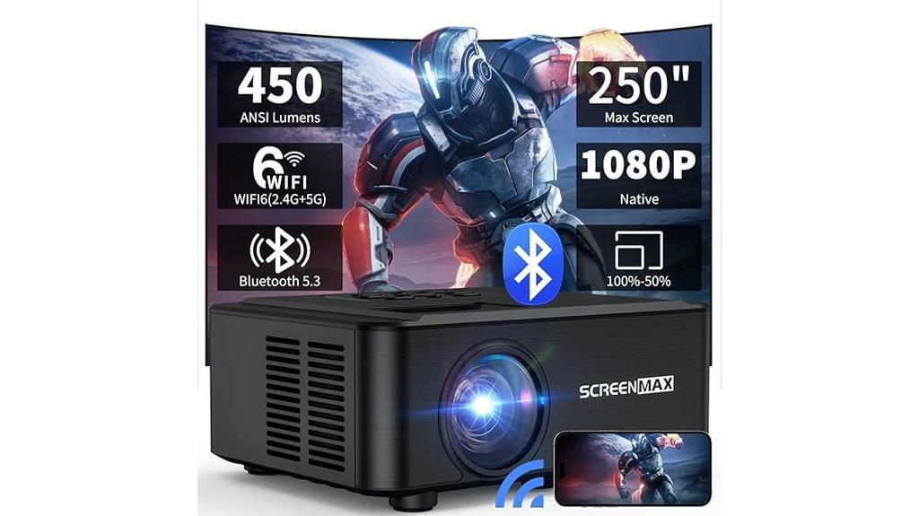 high res wireless portable projector