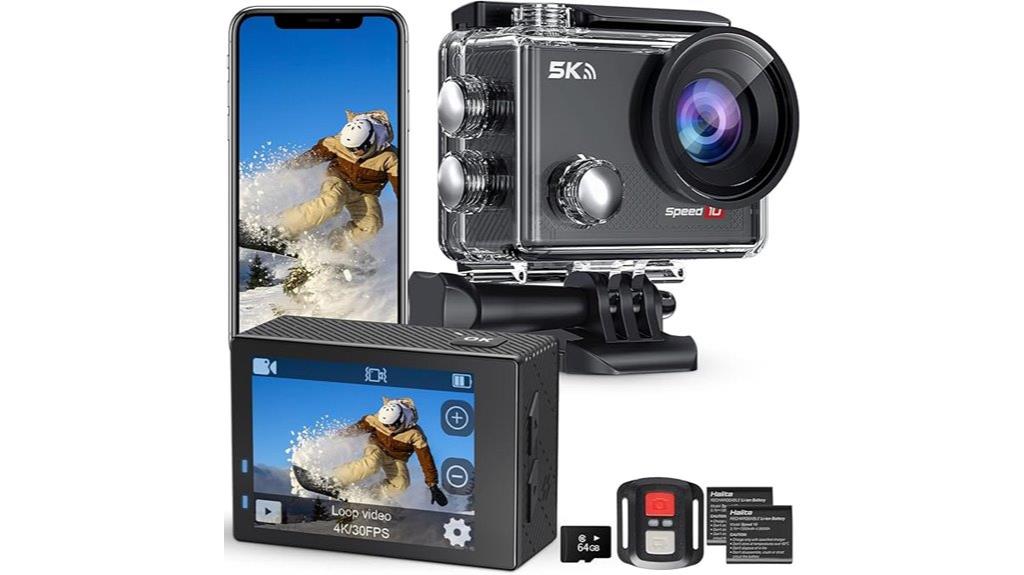 high resolution waterproof action camera