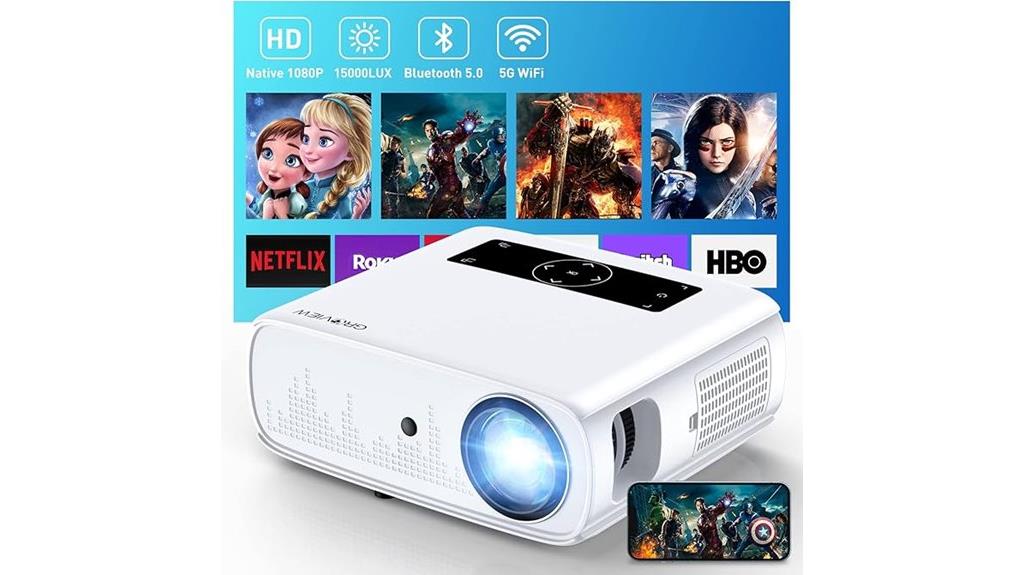 high resolution wifi bluetooth projector