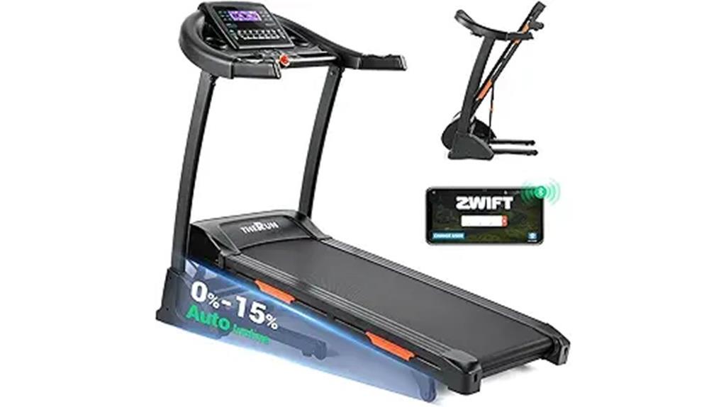 inclined treadmill for exercise
