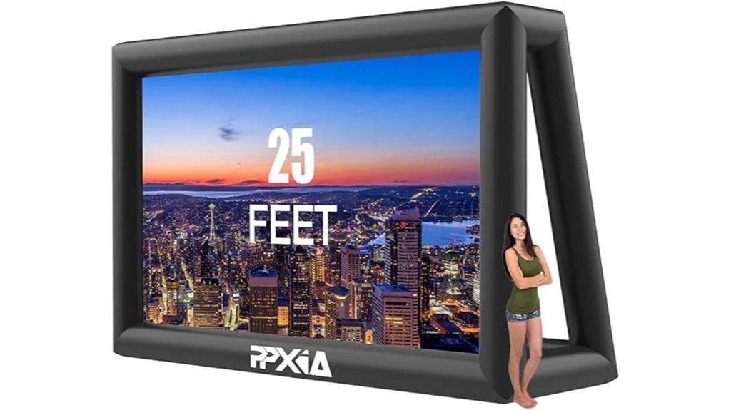 inflatable backyard movie screen