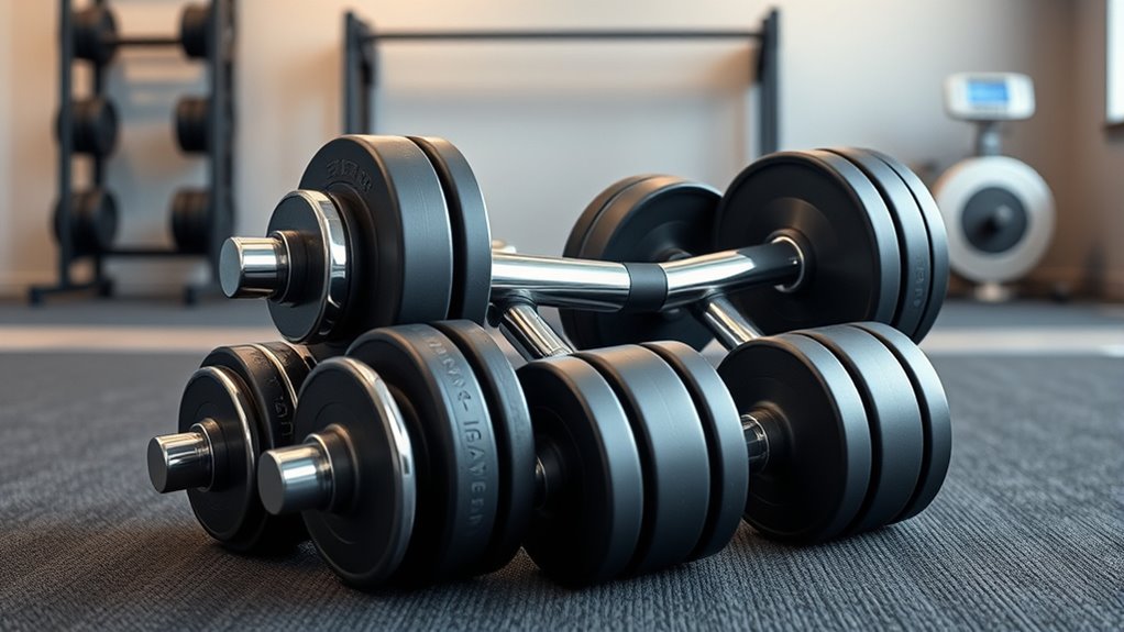key adjustable dumbbell features