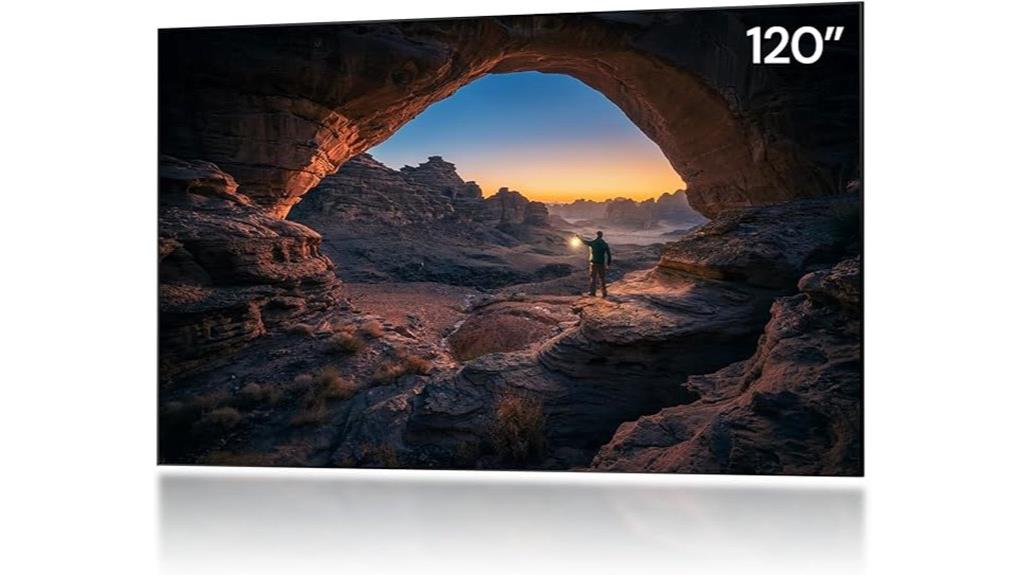 large 120 ambient light screen
