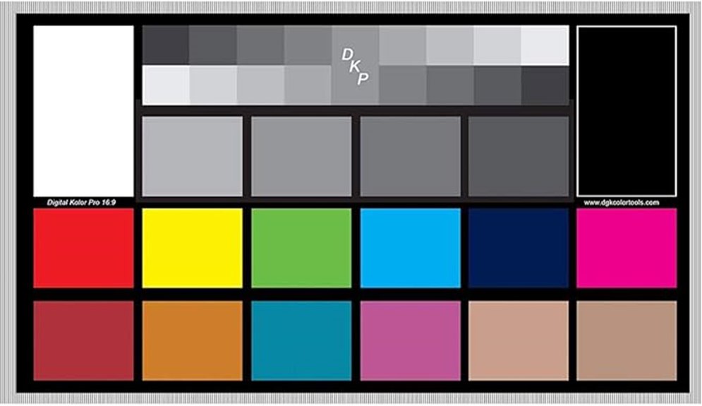 large color calibration chips