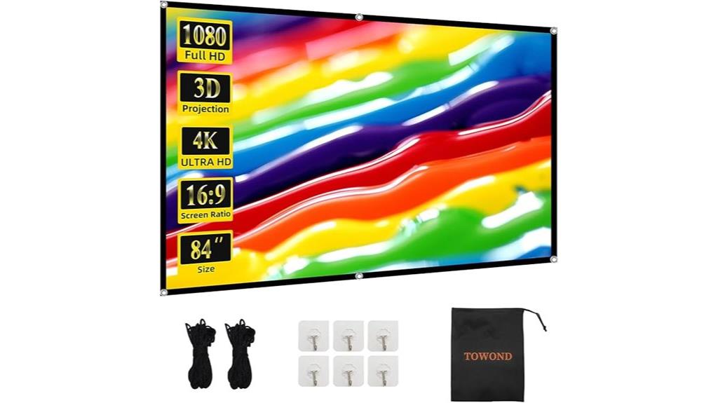 large foldable projector screen