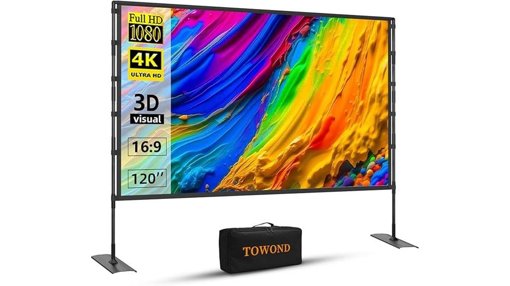 large outdoor projector screen