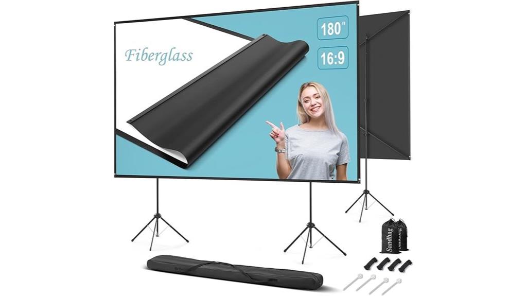 large outdoor projector screen