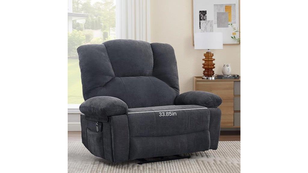 large recliner with cup holders