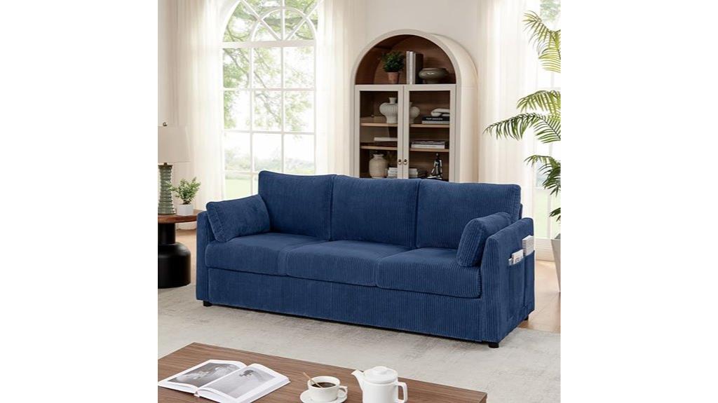 large sofa with storage
