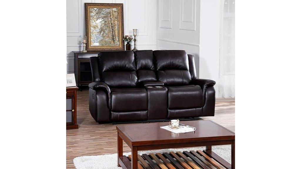 leather living room recliner