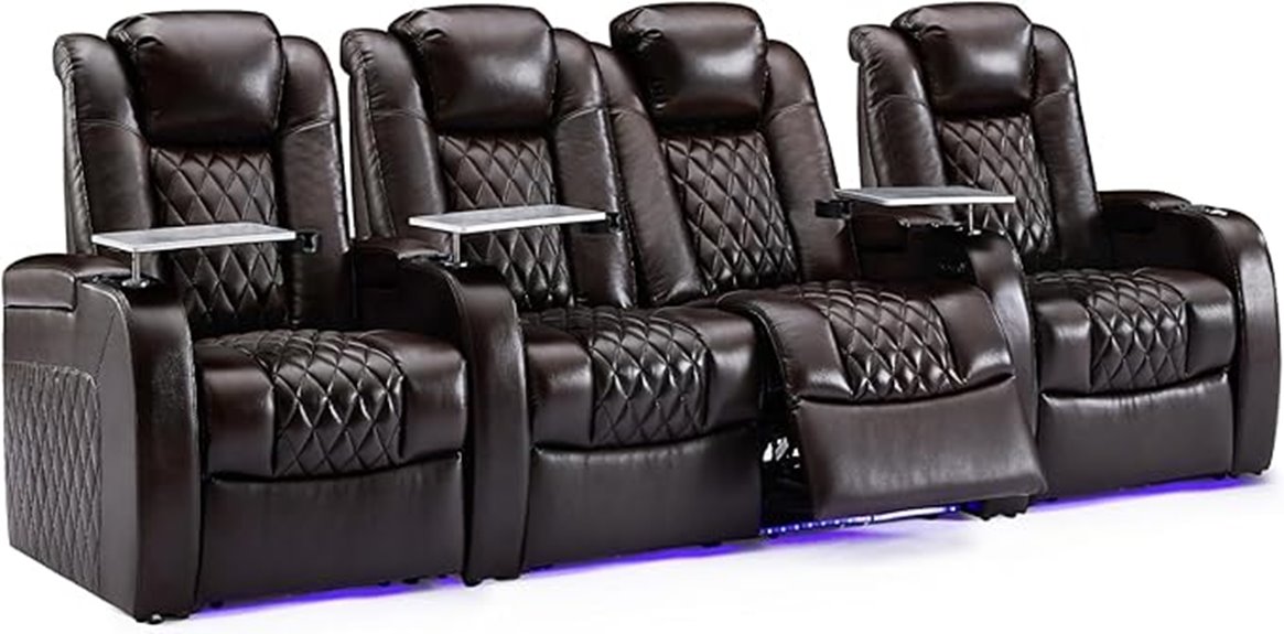 leather recliner set