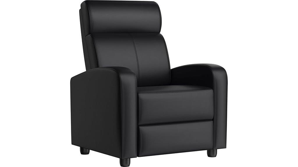 leather recliner with lumbar