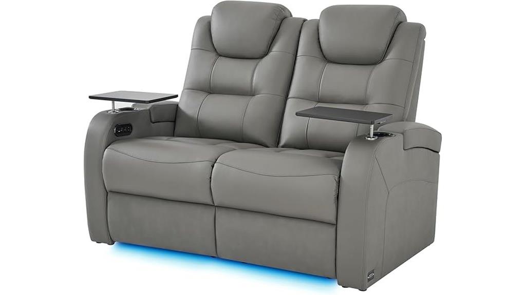 leather theater seats usb chargers