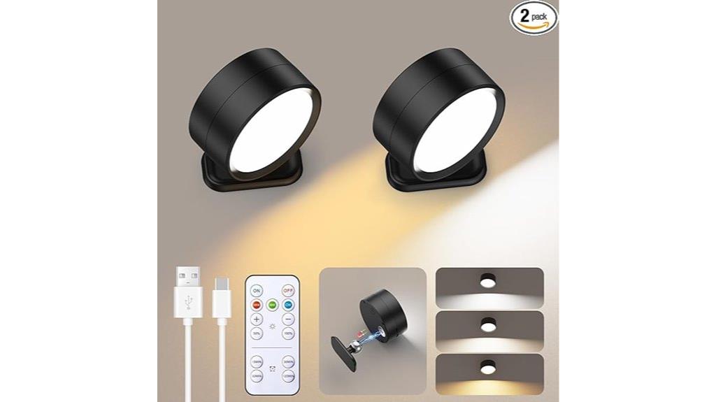 led magnetic wall sconce