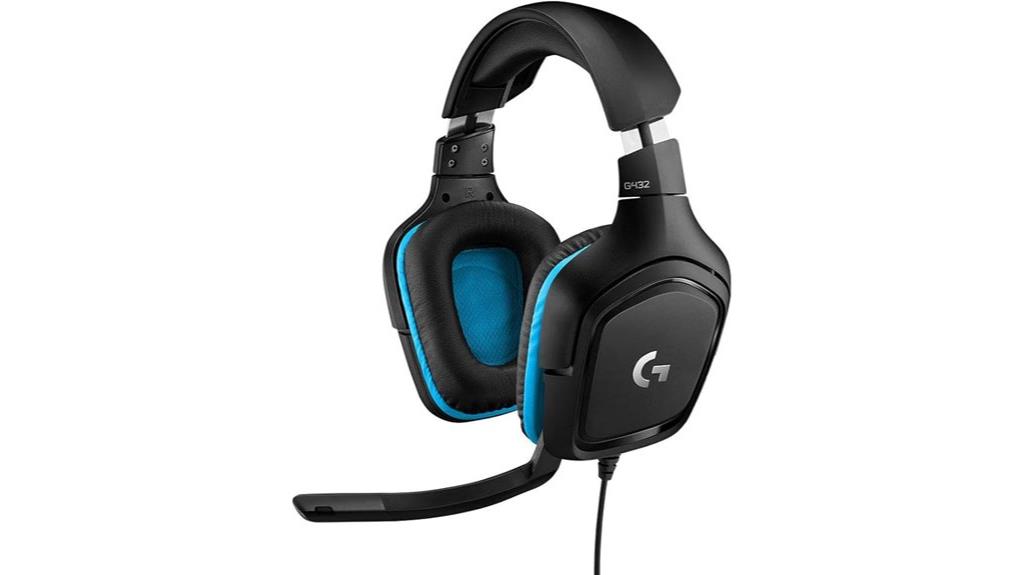 logitech g432 wired headset