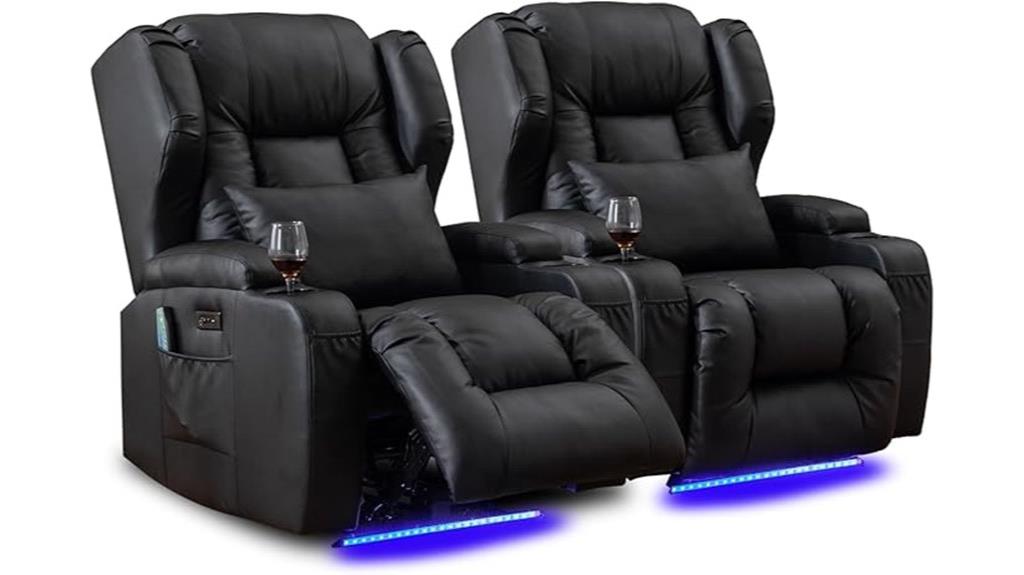 luxury massage recliner set