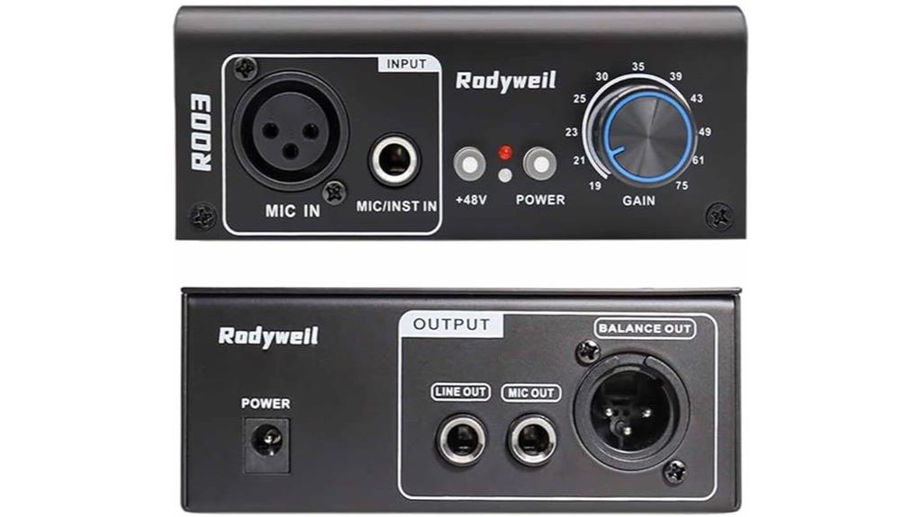 microphone phantom power booster