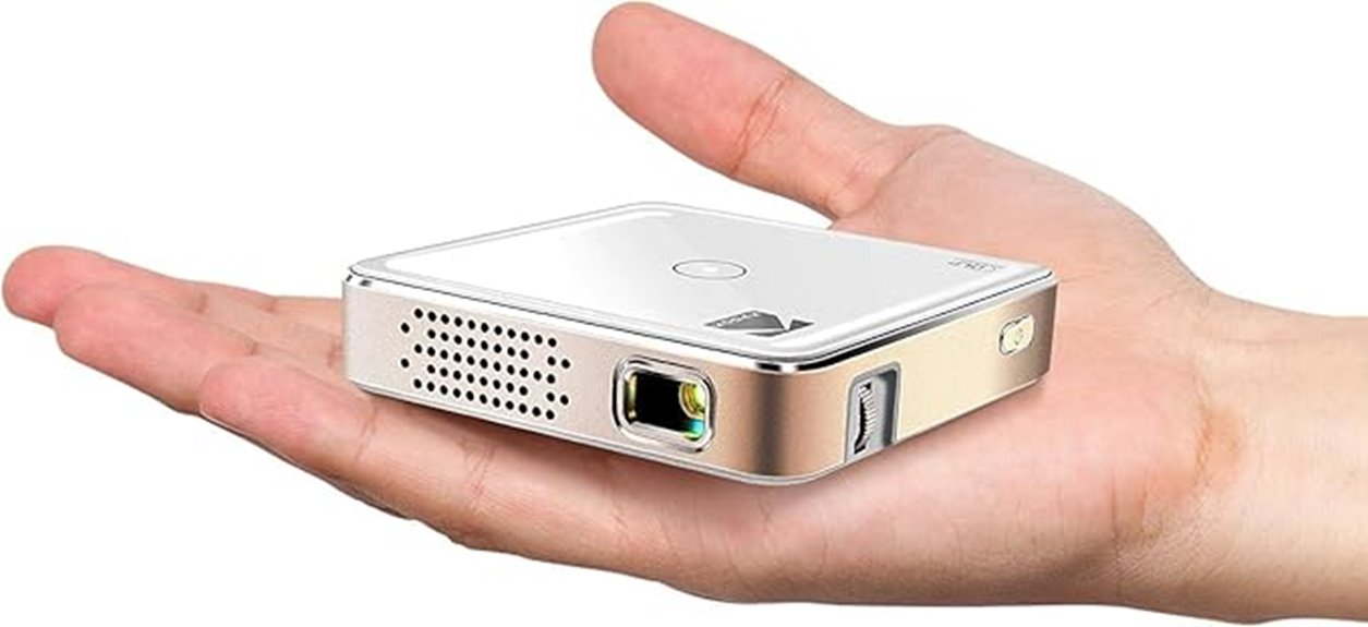mini portable projector with multiple ports