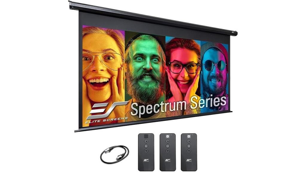motorized 125 inch screen