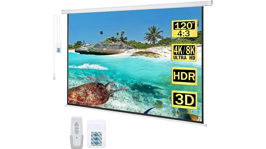 motorized projector screen with remote