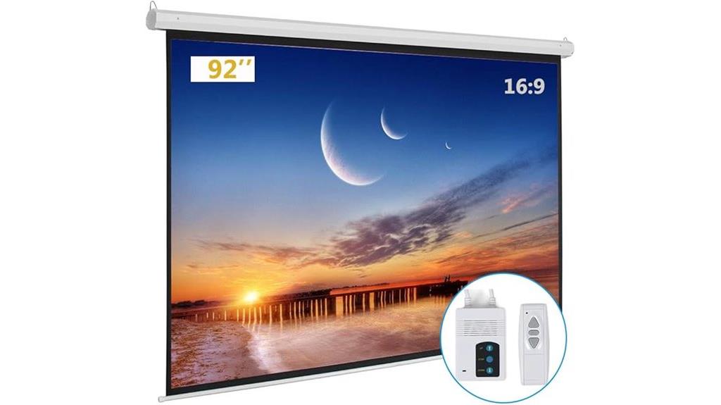 motorized remote control screen
