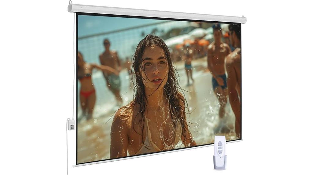 motorized screen with remote