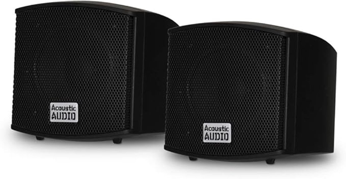 mountable indoor speaker pair