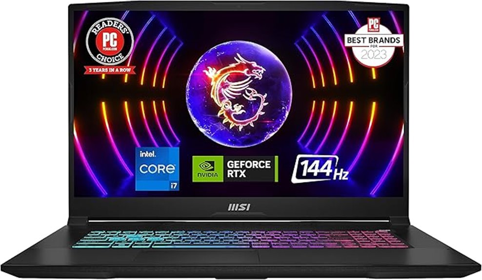msi katana 17 laptop