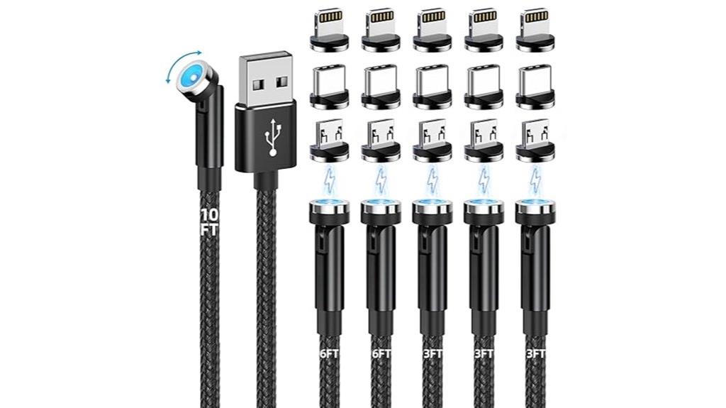 multi length magnetic charging cables