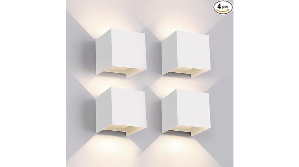 outdoor wall sconce set