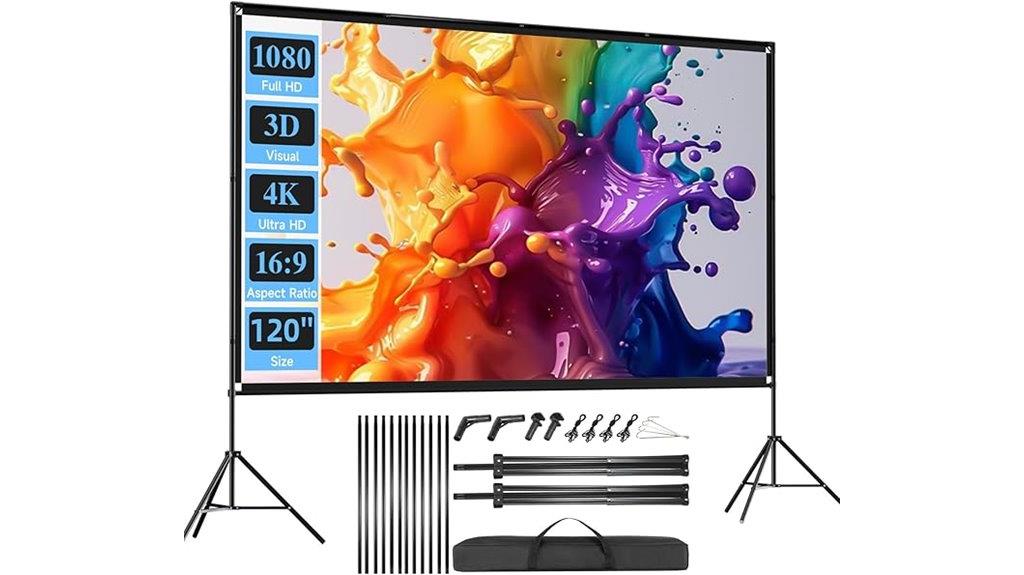 portable 120 foldable screen