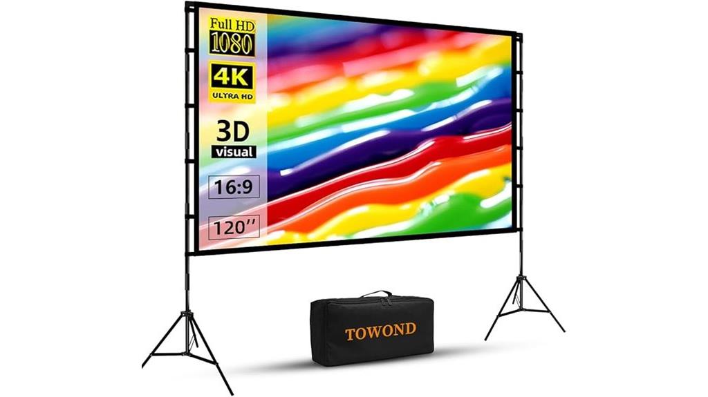 portable 120 inch hd screen