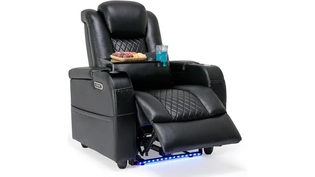 recliner home theater lighting