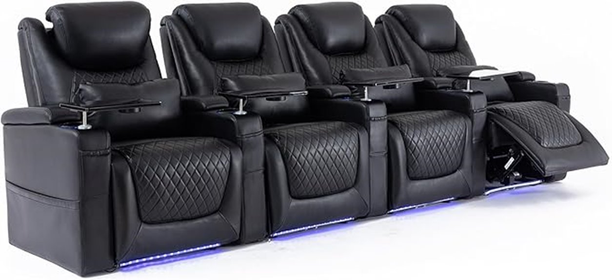 recliner with ambient lighting