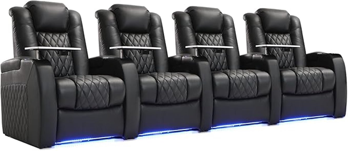 recliners with usb cup