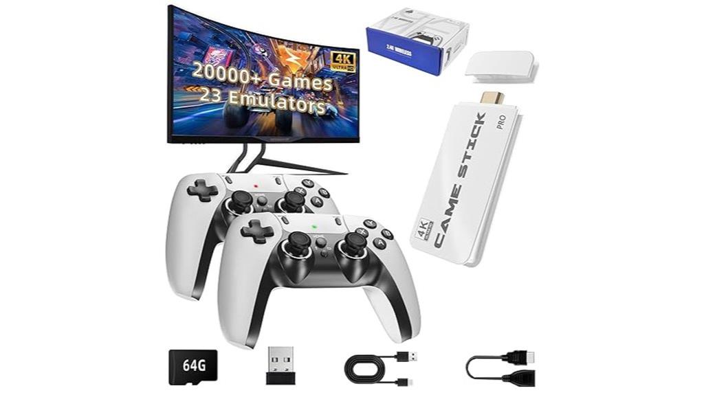 retro gaming console wireless