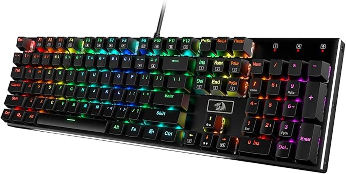 rgb backlit mechanical keyboard