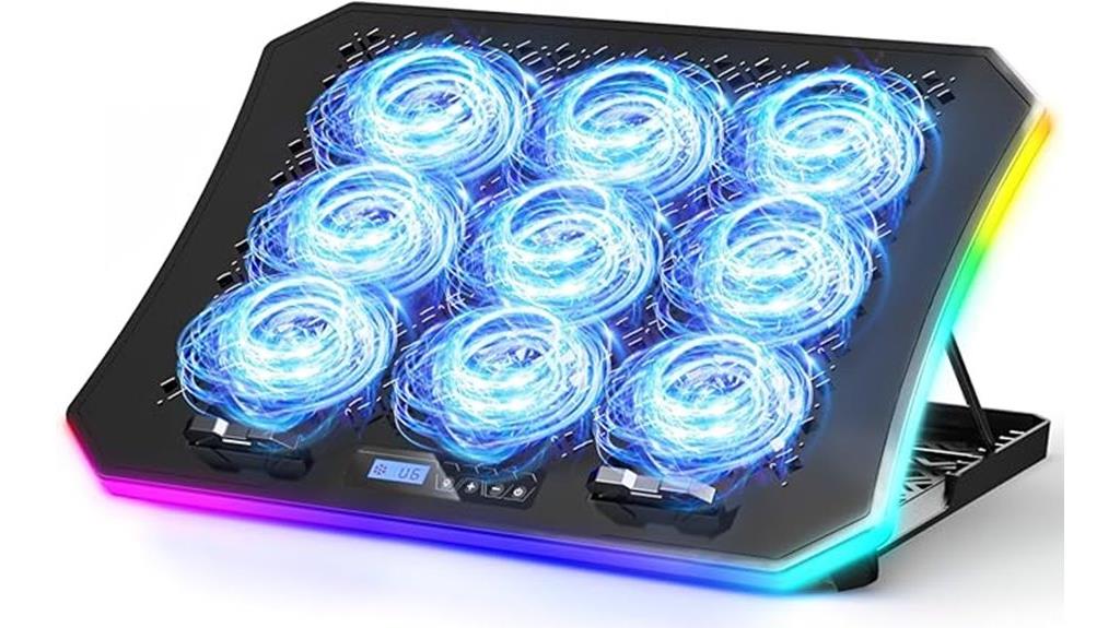 rgb fans phone stand