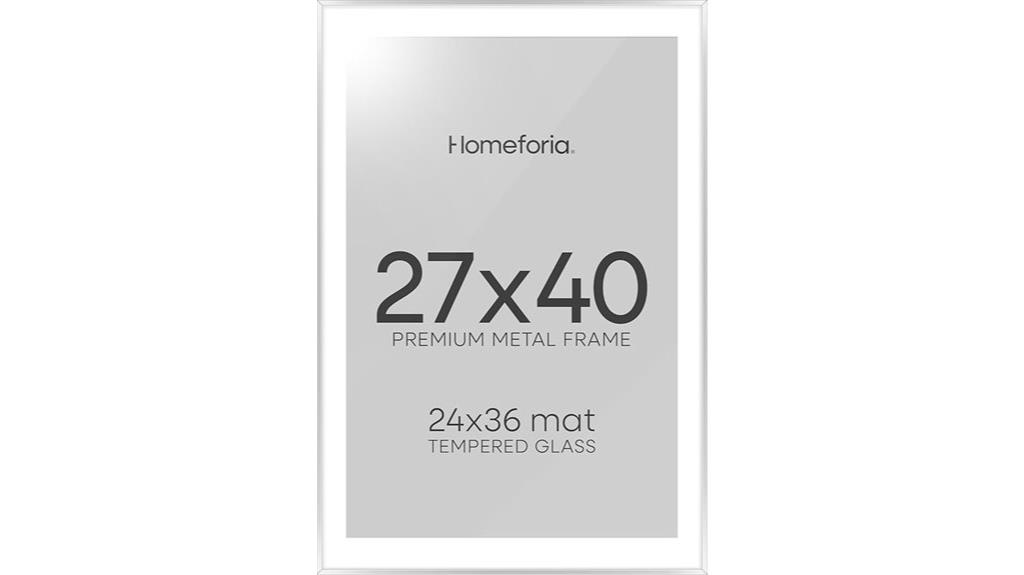 silver poster frame 27x40