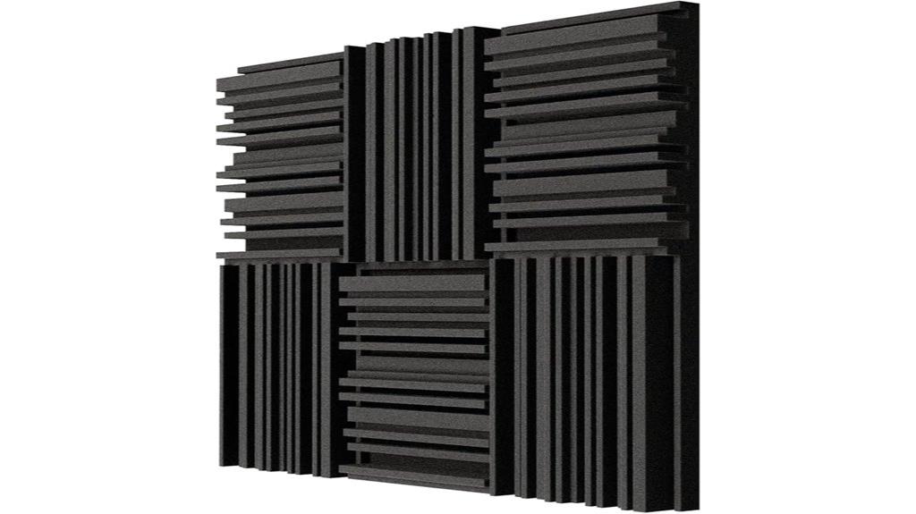 six 12x12x2 foam panels