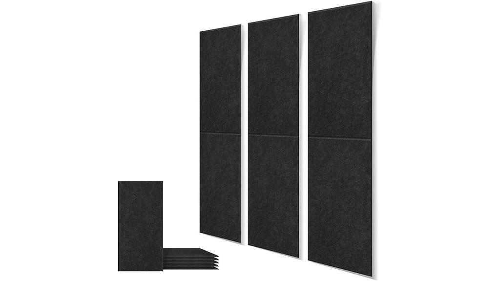 six acoustic soundproof panels