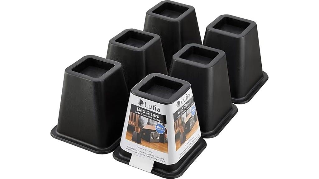 six inch bed risers