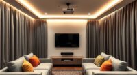 small apartment home theater