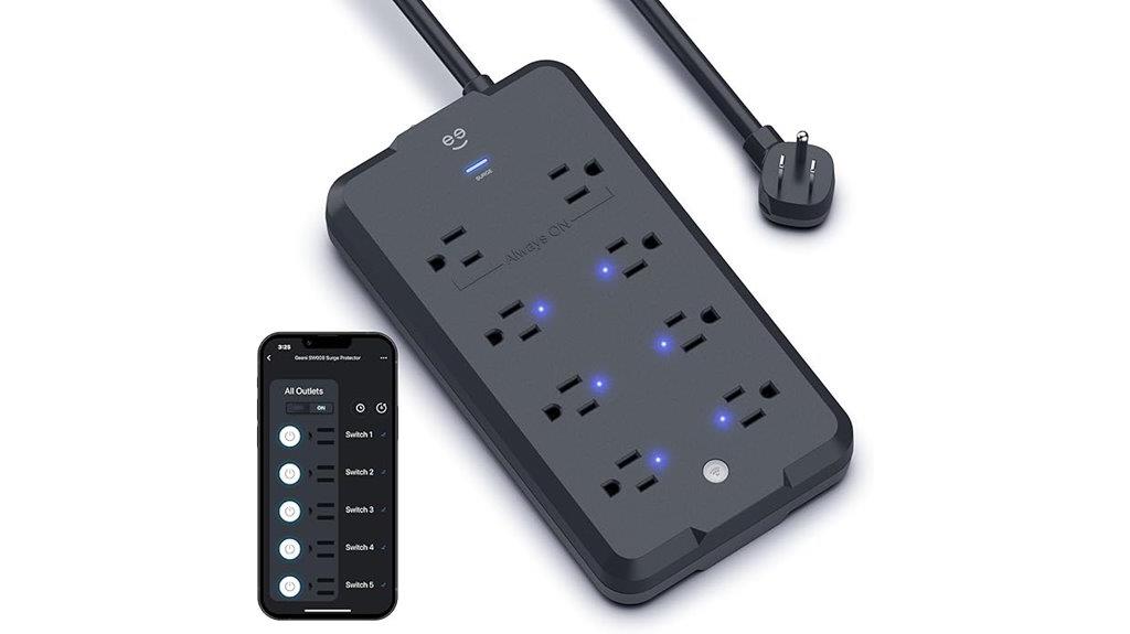 smart surge protector device
