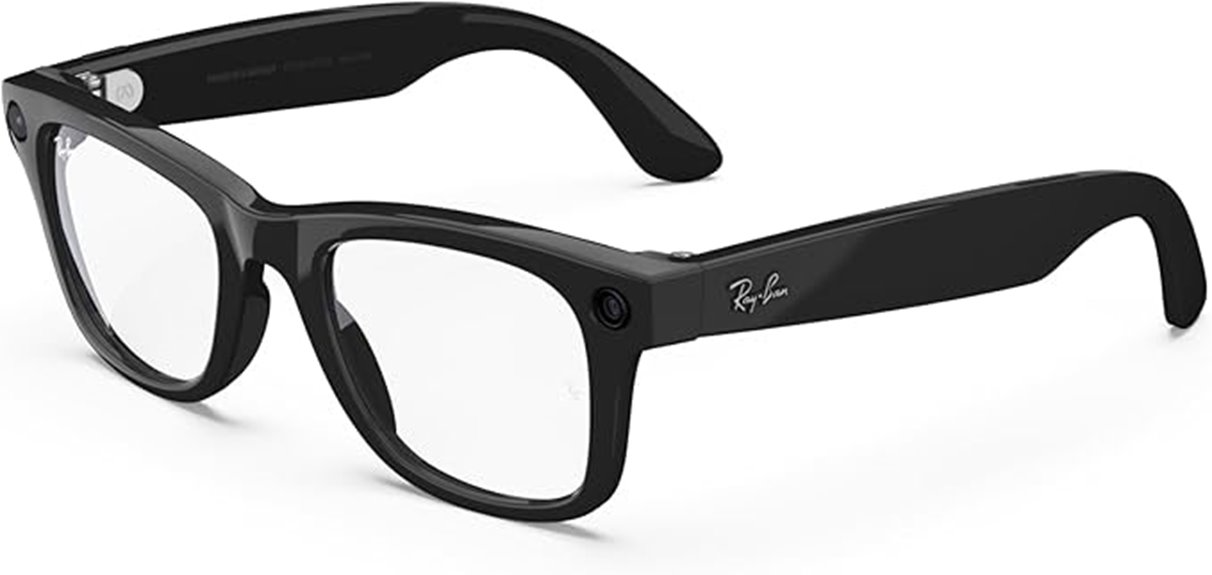 stylish meta wayfarer glasses