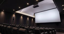 top ceiling projector screens