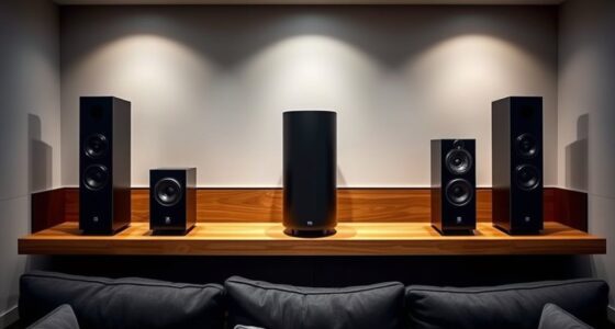 top center channel speakers