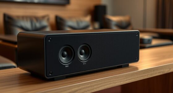 top center channel speakers