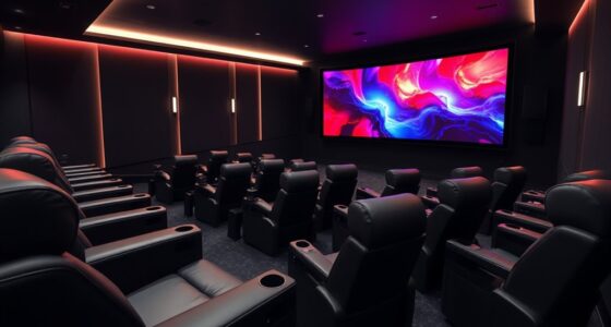 top media room seating